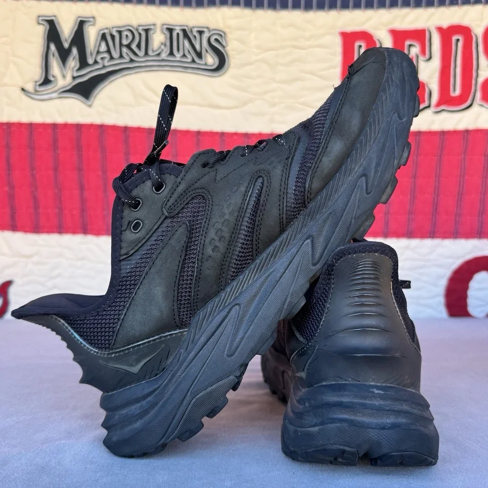 Size 12 - Hoka Men's Anacapa 2 Freedom Black‎ Trail Running Hiking 1155192/BBLC
